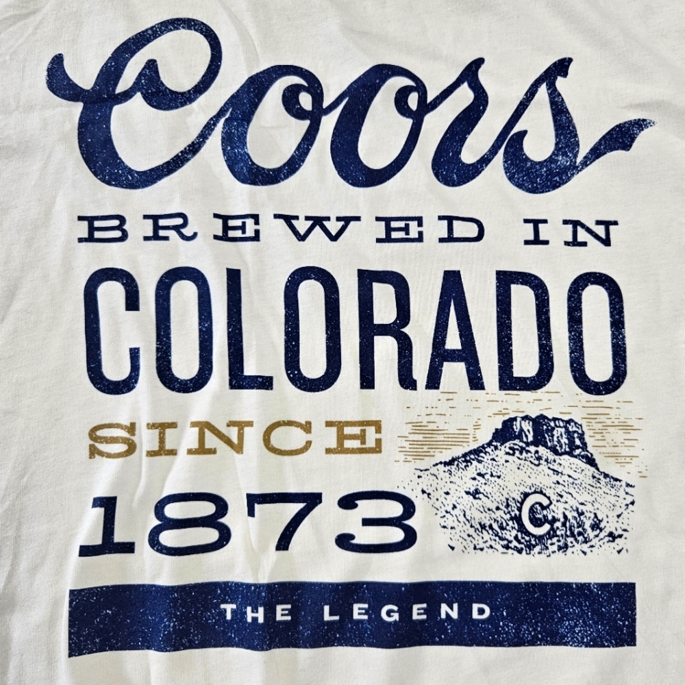 NWOT Coors ivory t-shirt